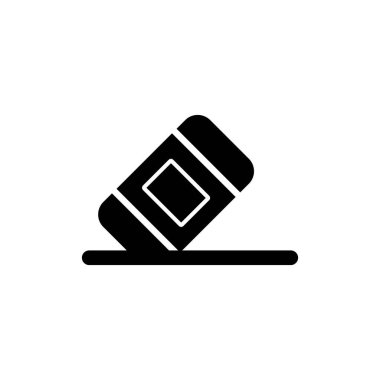 Basit silgi simgesi vektör sembolü