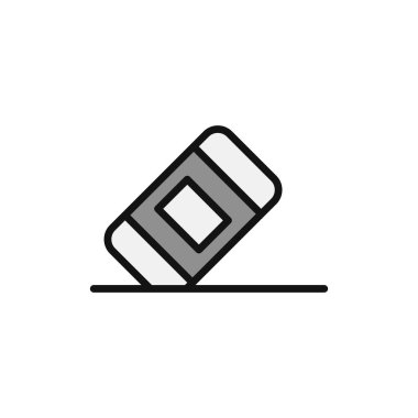 Basit silgi simgesi vektör sembolü