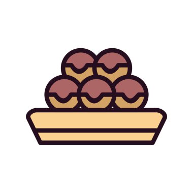 yiyecek ikonu vektör illüstrasyonu