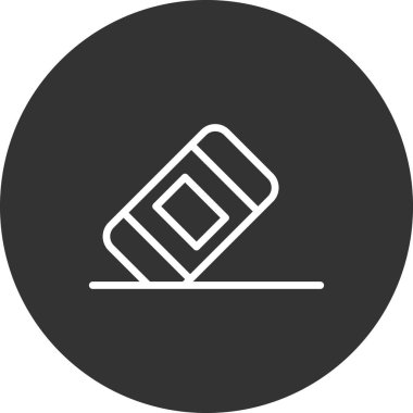 Basit silgi simgesi vektör sembolü