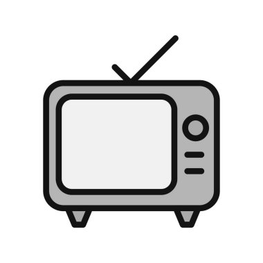 TV simge vektör tasarımı tasarlamak