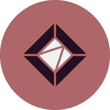 Elmas simgesinin vektör illüstrasyonu