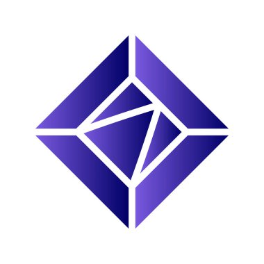 Elmas logo ikonu vektör illüstrasyon tasarımı