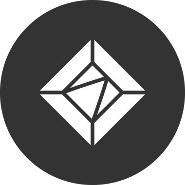 Elmas simgesinin vektör illüstrasyonu