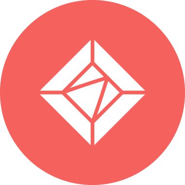 Elmas simgesinin vektör illüstrasyonu