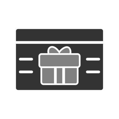 Hediye kutusu simgesi. vektör illüstrasyonu.