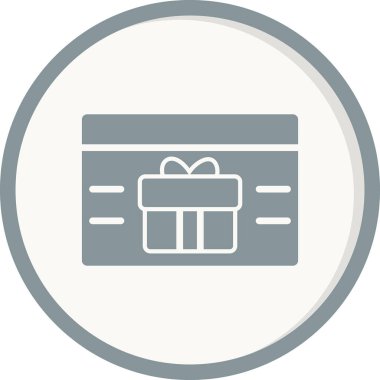 Hediye kutusu simgesi. vektör illüstrasyonu.