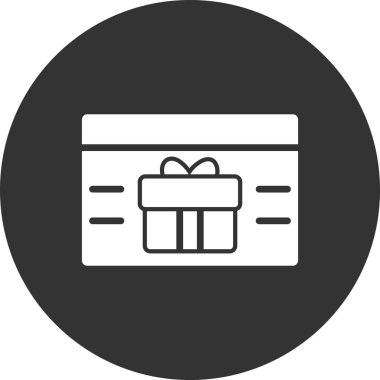 Hediye kutusu simgesi. vektör illüstrasyonu.