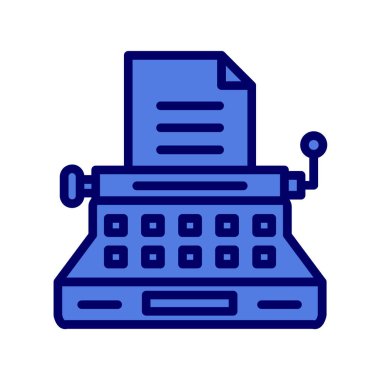 Daktilo vektör satırı simgesi