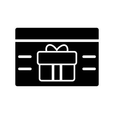 Hediye kutusu simgesi. vektör illüstrasyonu.
