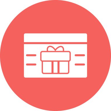 Hediye kutusu simgesi. vektör illüstrasyonu.