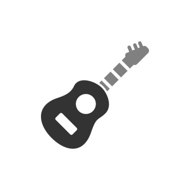 gitar simgesi vektör illüstrasyonu