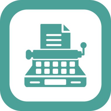 Daktilo simge vektör çizim