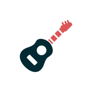 gitar simgesi vektör illüstrasyonu