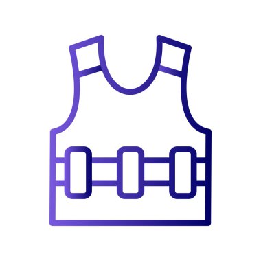 Yelek. Web simgesi basit illüstrasyon 