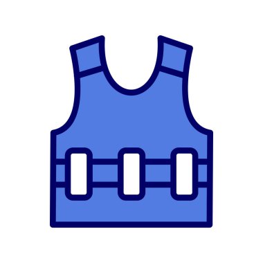 Yelek. Web simgesi basit illüstrasyon 