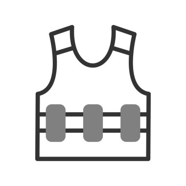 Yelek. Web simgesi basit illüstrasyon 