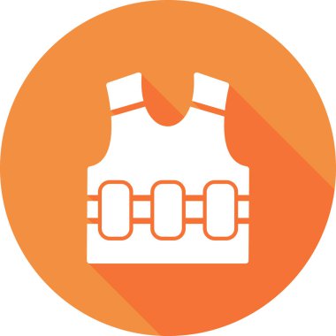 Yelek. Web simgesi basit illüstrasyon 