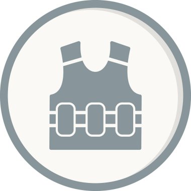 Yelek. Web simgesi basit illüstrasyon