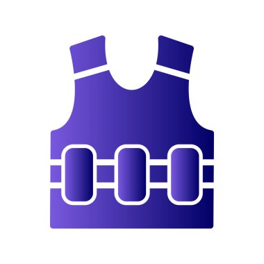 Yelek. Web simgesi basit illüstrasyon