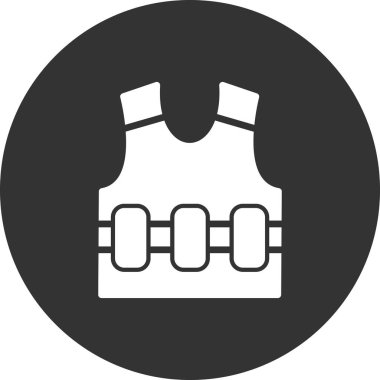 Yelek. Web simgesi basit illüstrasyon