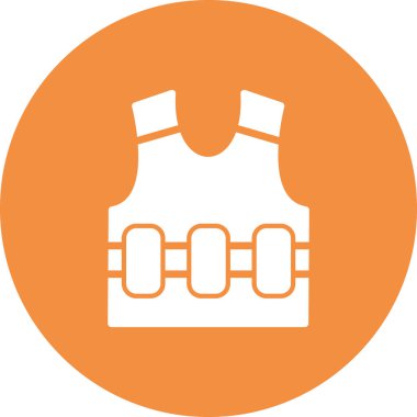 Yelek ikon vektörü. İnce çizgi işareti. izole edilmiş sınır sembolü çizimi 