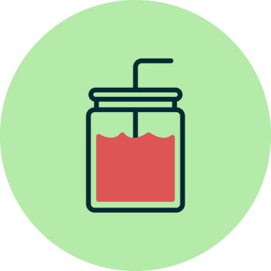  Horchata simge vektör illüstrasyonu