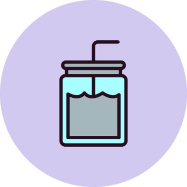  Horchata simge vektör illüstrasyonu