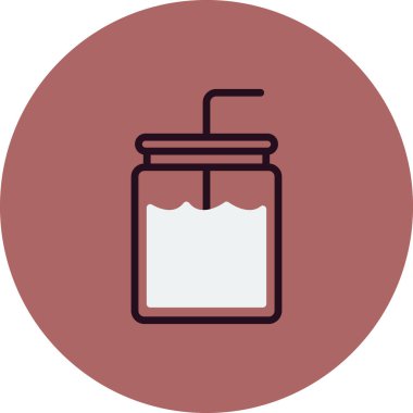  Horchata simge vektör illüstrasyonu