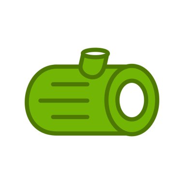 Ahşap günlük simgesinin vektör illüstrasyonu