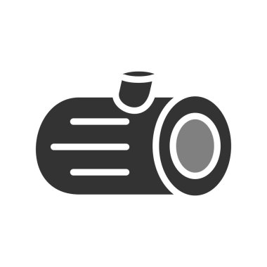 Ahşap günlük simgesinin vektör illüstrasyonu