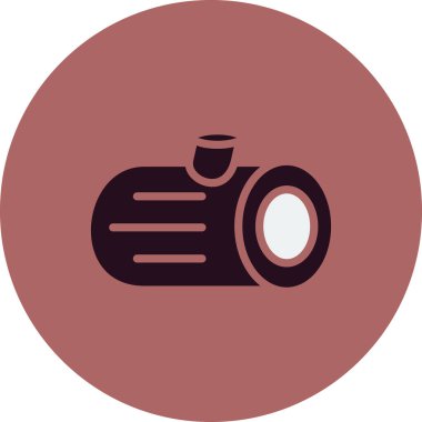 Ahşap günlük simgesinin vektör illüstrasyonu