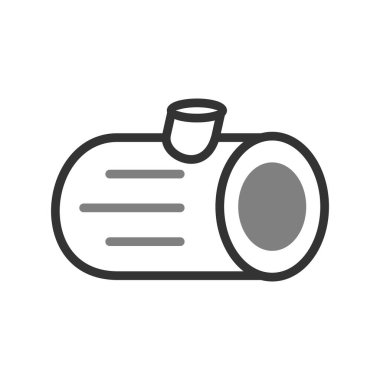 Ahşap günlük simgesinin vektör illüstrasyonu