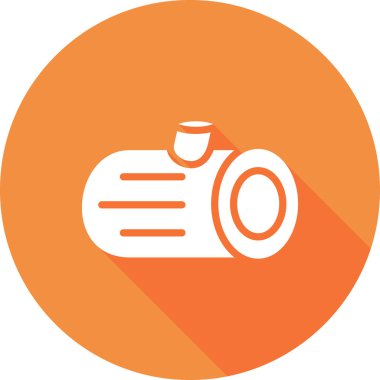 Ahşap günlük simgesinin vektör illüstrasyonu