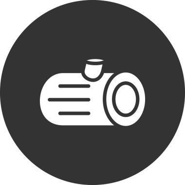 Ahşap günlük simgesinin vektör illüstrasyonu