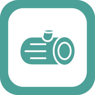 Ahşap günlük simgesinin vektör illüstrasyonu