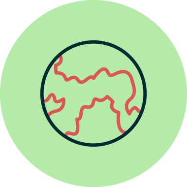 Dünya simgesinin vektör illüstrasyonu