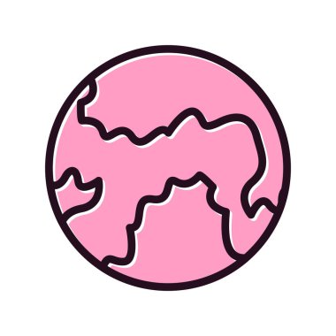 Dünya gezegeni. Basit resimleme