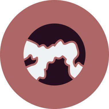 Bir ağacın tek bir katı simgesinin vektör çizimi