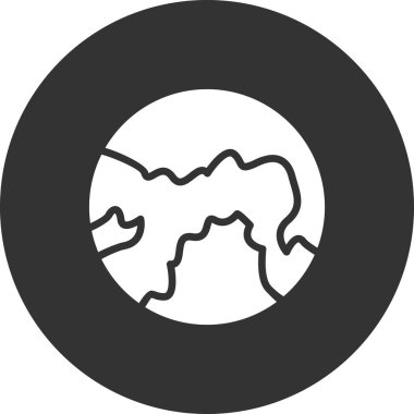 Dünya simgesinin vektör illüstrasyonu