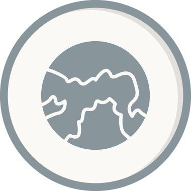 Dünya simgesinin vektör illüstrasyonu