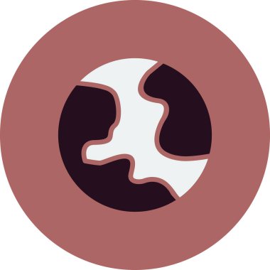 Dünya simgesinin vektör illüstrasyonu