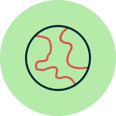 Dünya simgesinin vektör illüstrasyonu