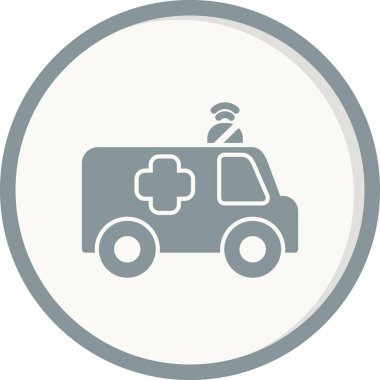 Ambulans modern vektör simgesi
