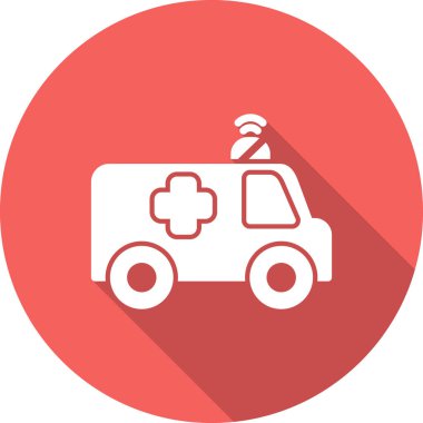 Ambulans modern vektör simgesi