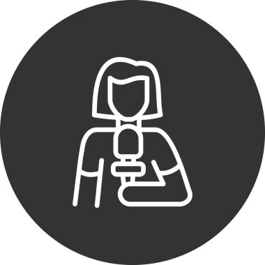 Çantalı bir kadının vektör çizimi