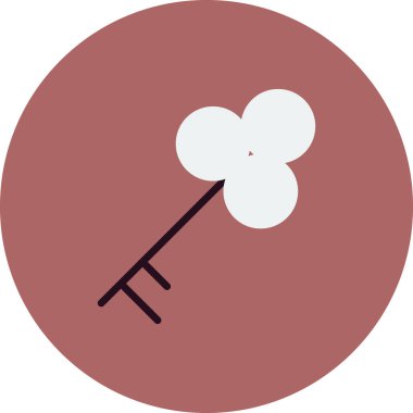 Anahtar simgesi vektör illüstrasyonu