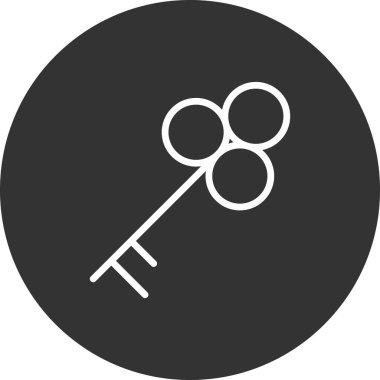 Anahtar simgesi vektör illüstrasyonu