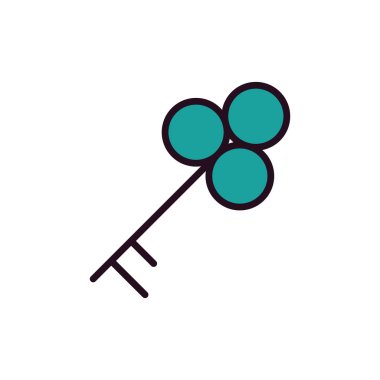 Anahtar simgesi vektör illüstrasyonu