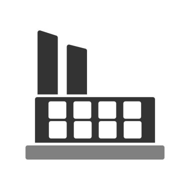 Fabrika simgesi vektör illüstrasyonu